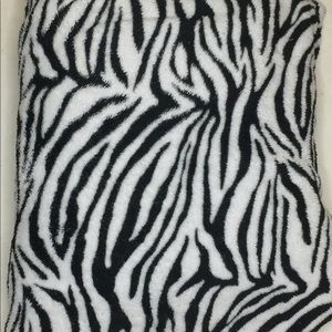 Zebra Print Fuzzy Blanket